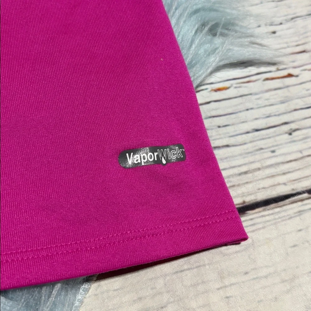 The North Face Magenta and Neon Yellow Limitless Short Sleeve Tee sz L